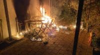 Terrassenbrand in Zug