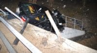 Verkehrsunfall Grenchen SO - Auto verkeilt sich in Geländer und droht abzurutschen