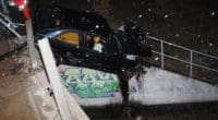 Verkehrsunfall Grenchen SO - Auto verkeilt sich in Geländer und droht abzurutschen