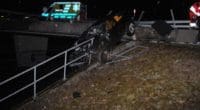 Verkehrsunfall Grenchen SO - Auto verkeilt sich in Geländer und droht abzurutschen
